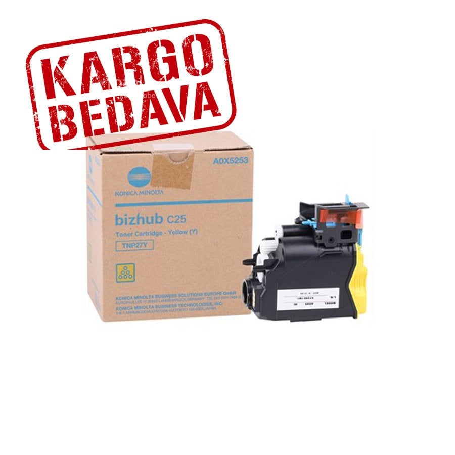 Konica Minolta TNP-27 Orjinal Sarı Fotokopi Toneri
