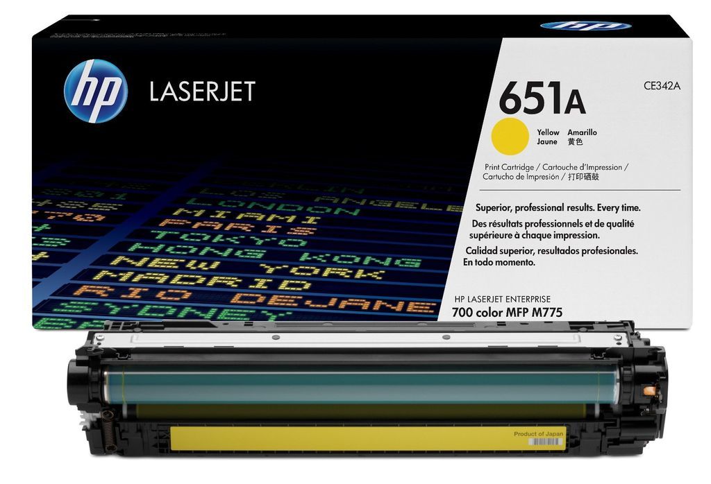 Hp Color Laserjet Enterprise 700 M775dn  Orjinal Sarı Toner CE342A