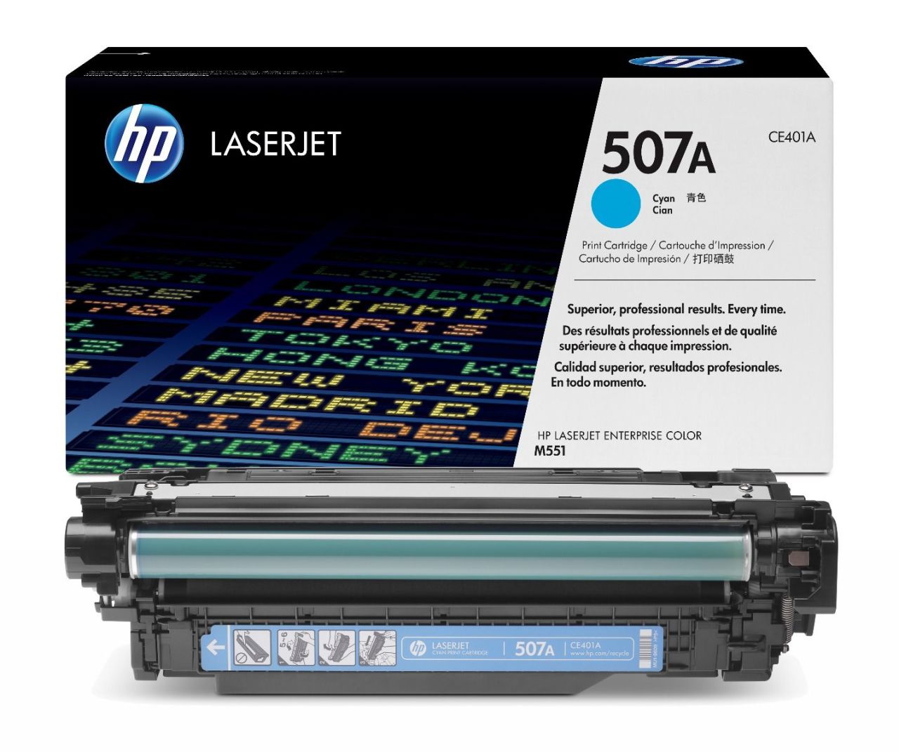 Hp Color Laserjet Pro M575dn Orjinal Mavi Toneri CE401A