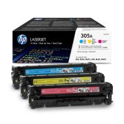 Hp 305A-CF370AM Orjinal Renkli Toner 3'lü Paket