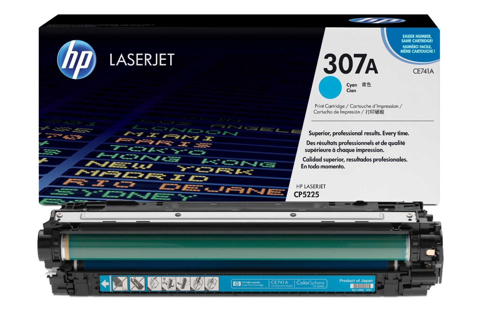 Hp 307A-CE741A Orjinal Mavi Toner
