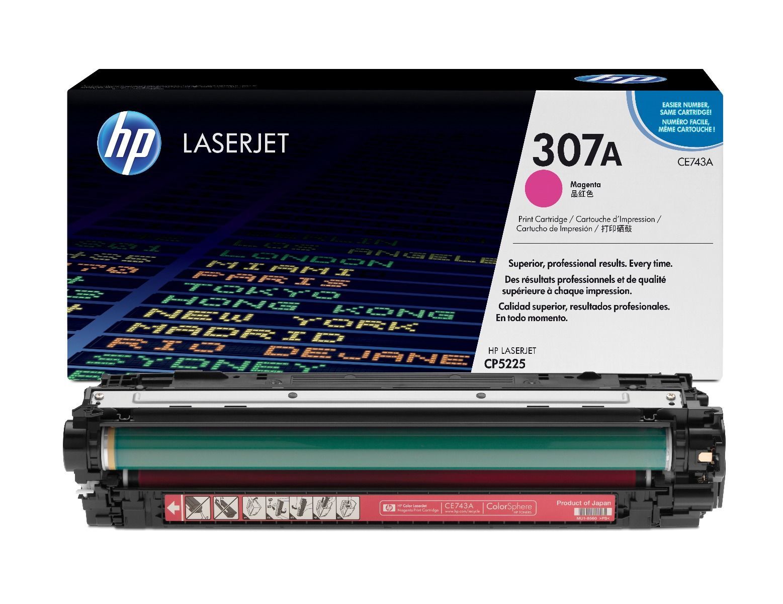 Hp Color Laserjet CP5225 Orjinal Kırmızı Toneri CE743A