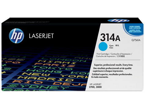 Hp 314A-Q7561A Orjinal Mavi Toner
