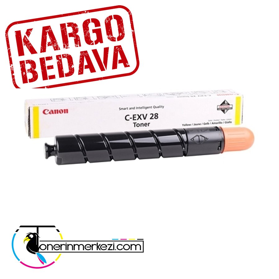 Canon İmage Runner IR-C5240i Orjinal Sarı Fotokopi Toneri 2801B003    -  C-EXV 28