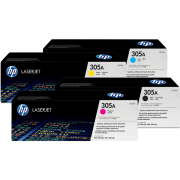 Hp 305A Orjinal Siyah-Kırmızı-Sarı-Mavi Toner Avantaj Paketi