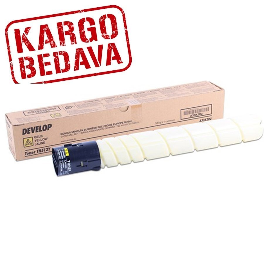 Develop TN-512 Orjinal Sarı Fotokopi Toneri A33K2D2