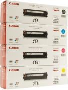 Canon CRG-716 Orjinal Siyah-Kırmızı-Sarı-Mavi Toner Paketi