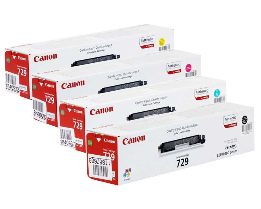 Canon CRG-729 Orjinal Siyah-Kırmızı-Sarı-Mavi Toner Paketi