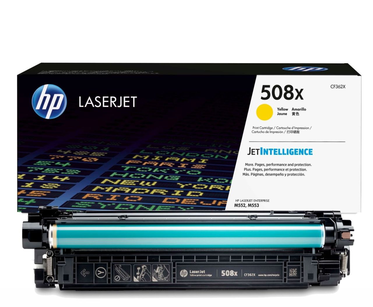 Hp Color Laserjet Enterprise M553Dn Yüksek Kapasiteli Orjinal Sarı Toneri CF362X