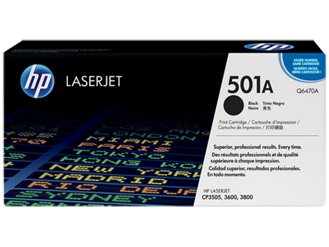 Hp 501A-Q6470A Orjinal Siyah Toner