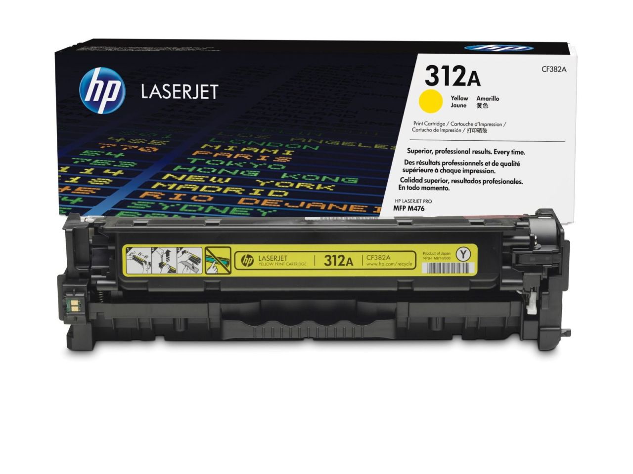HP Color LaserJet Pro MFP M477fdn Orjinal Sarı Toneri CF382A