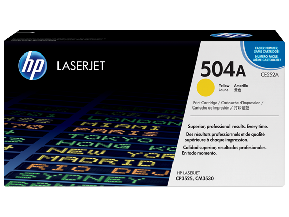 Hp 504A-CE252A Orjinal Sarı Toner