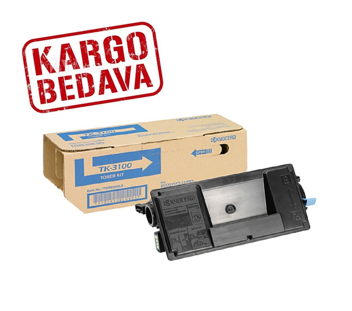 Kyocera TK-3100 Orjinal Siyah Fotokopi Toneri 1T02MS0NL0