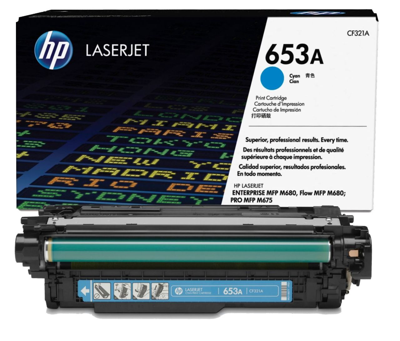 Hp 653A-CF321A Orjinal Mavi Toner