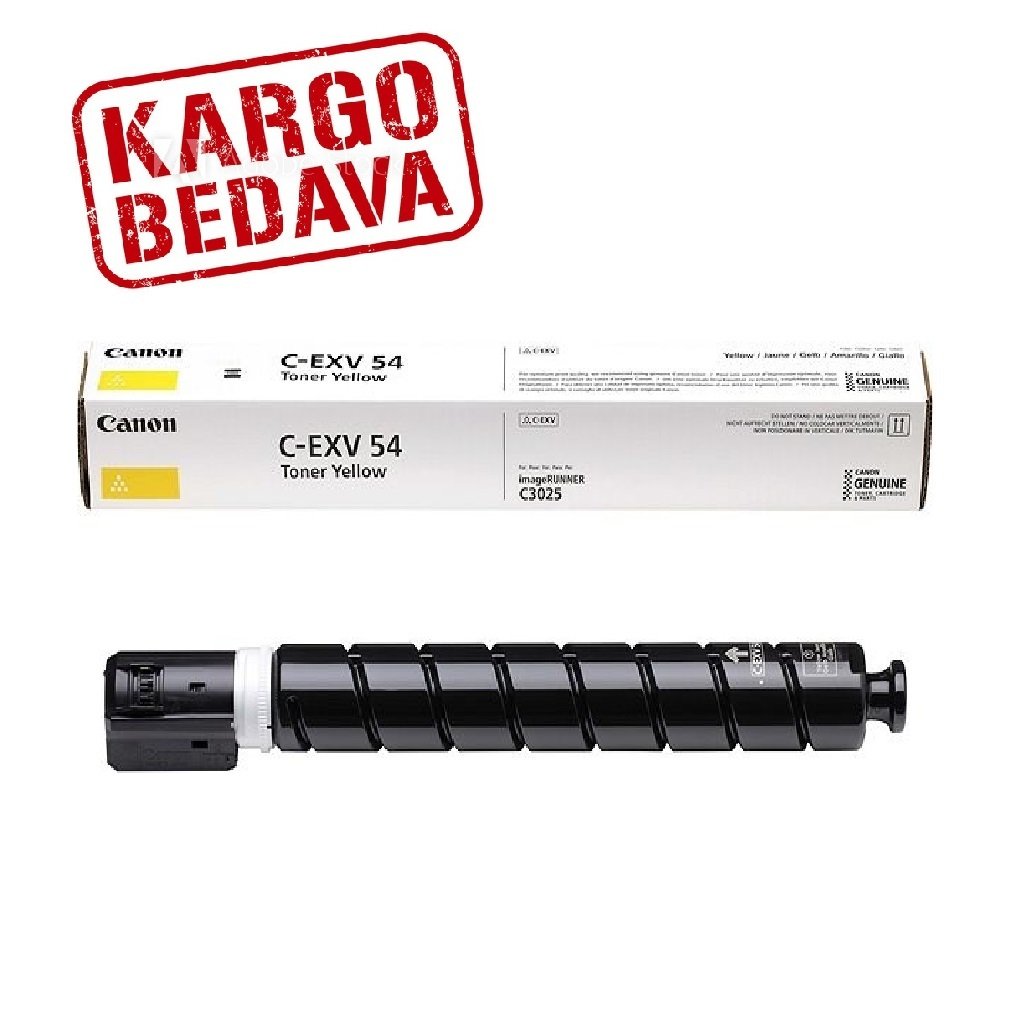 Canon İR-C3025i Orjinal Sarı Fotokopi Toneri 1397C002  - C-EXV 54