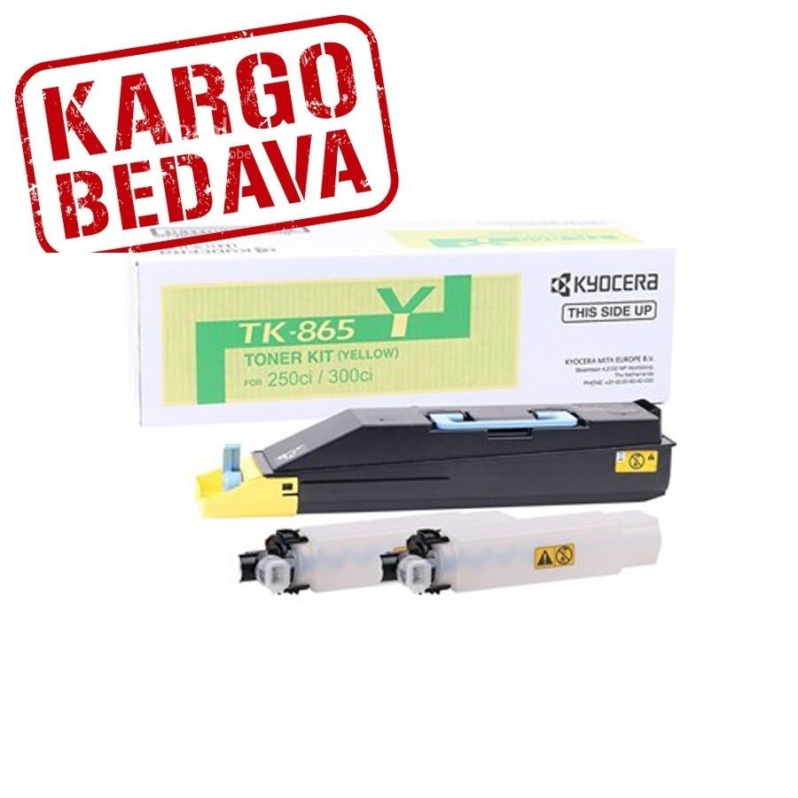 Kyocera Mita TK-865Y Orjinal Sarı Fotokopi Toneri 1T02JZAEU0