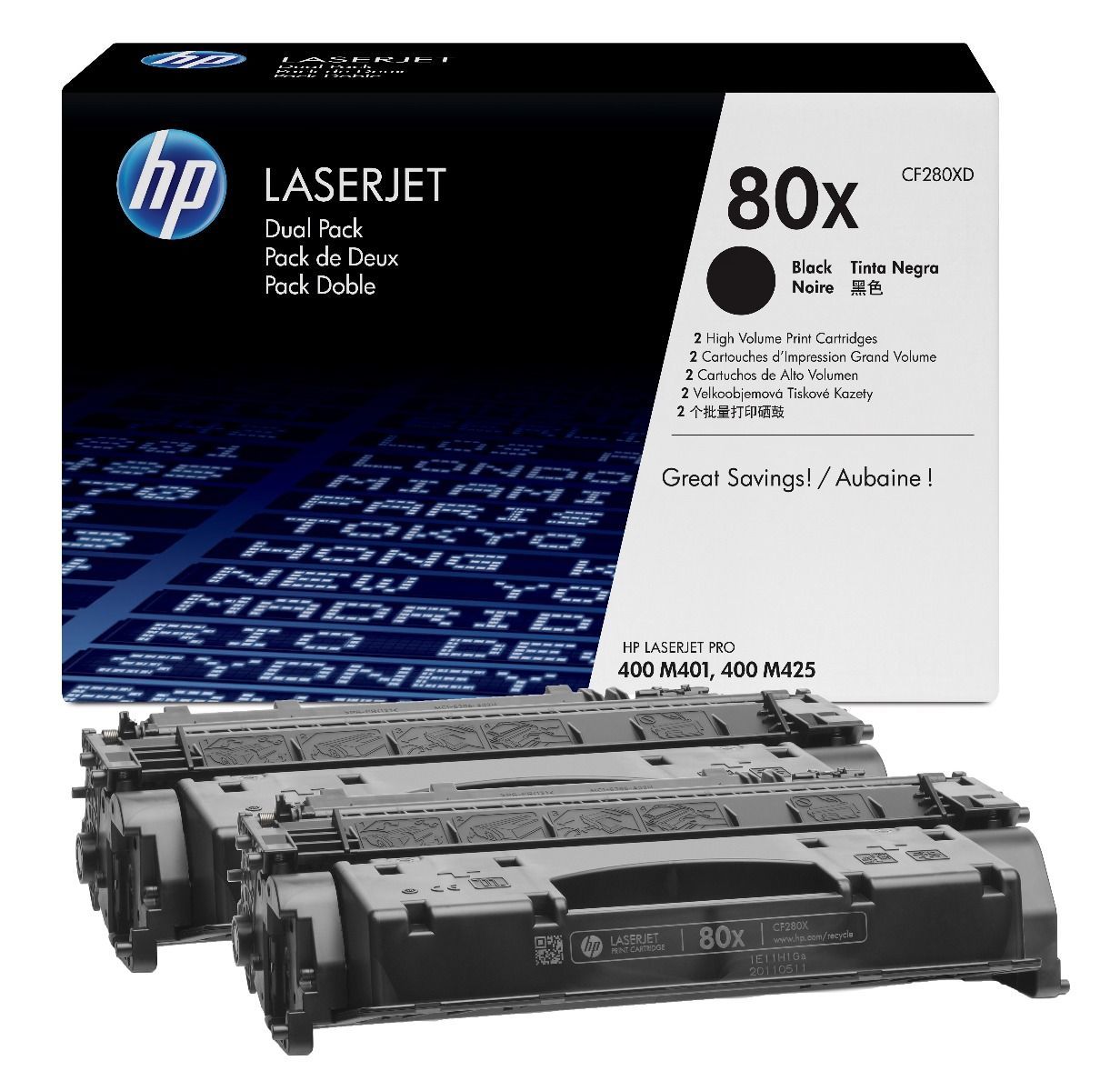 Hp 80X-CF280XD Orjinal Siyah Toner İkili Paket