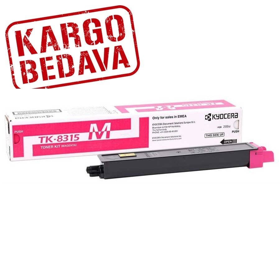 Kyocera Mita TK-8315M Orjinal Kırmızı Fotokopi Toneri 1T02MVBNL0