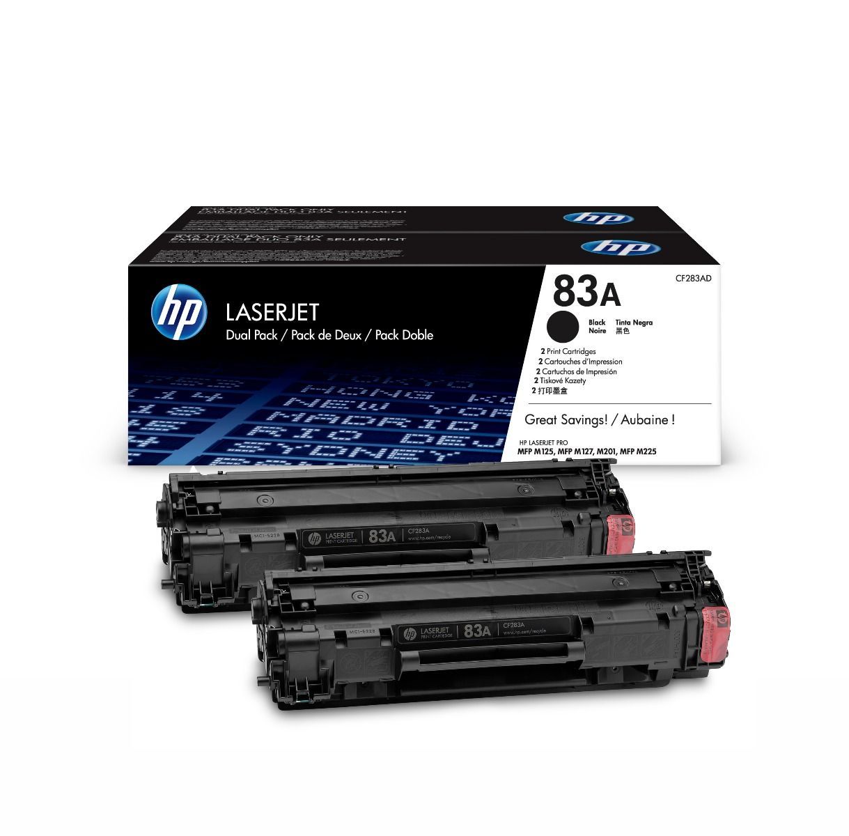 Hp 83A-CF283AD Orjinal Siyah Toner İkili Paket