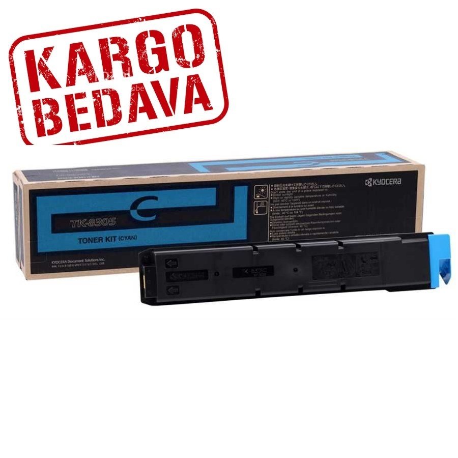 Kyocera Mita TK-8305C Orjinal Mavi Fotokopi Toneri 1T02LKCNL0