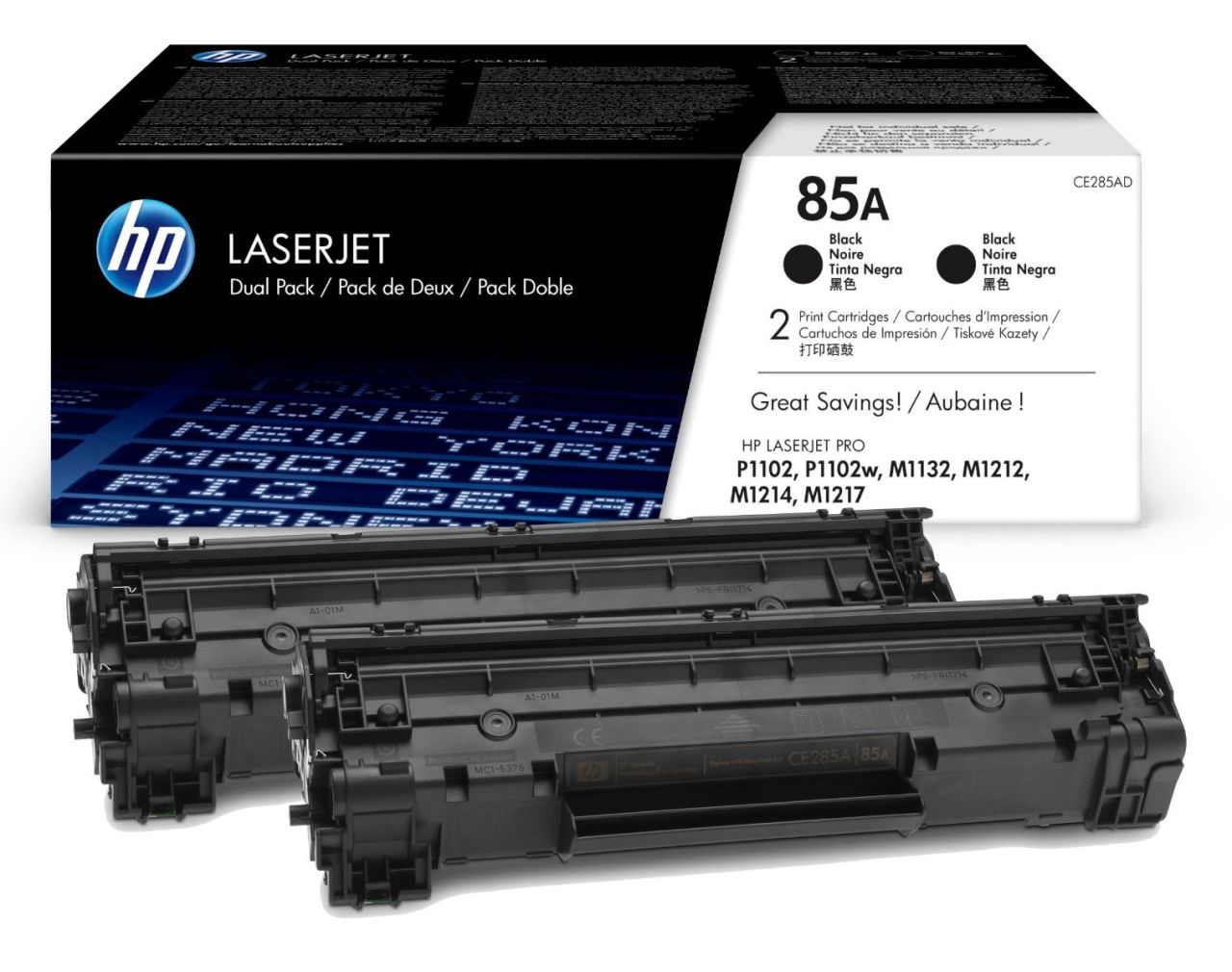 Hp 85A-CE285AD Orjinal Siyah Toner İkili Paket