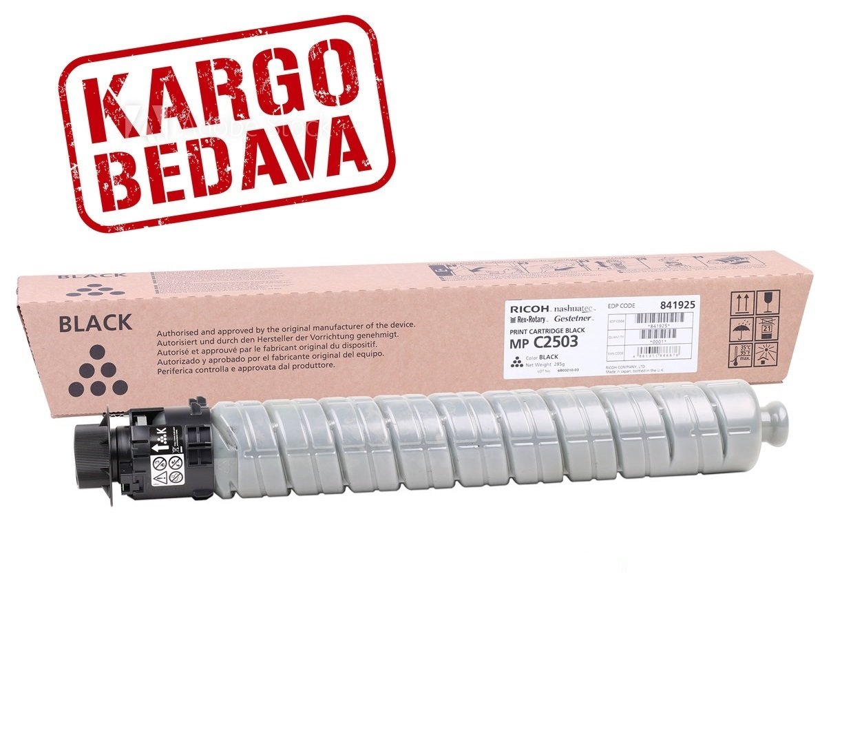 Ricoh Aficio MP-C2503H Orjinal Siyah Fotokopi Toneri 841925