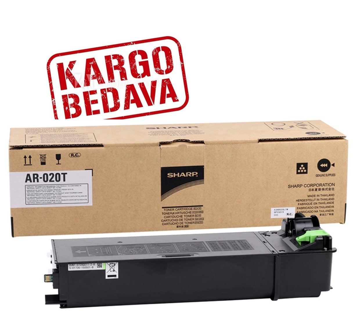 Sharp AR-020T Orjinal Siyah Fotokopi Toneri