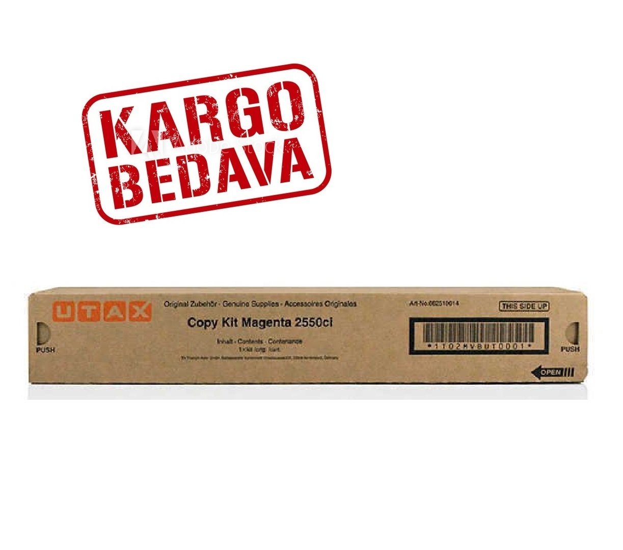 Utax CK-2550ci Orjinal Kırmızı Fotokopi Toneri 662510014