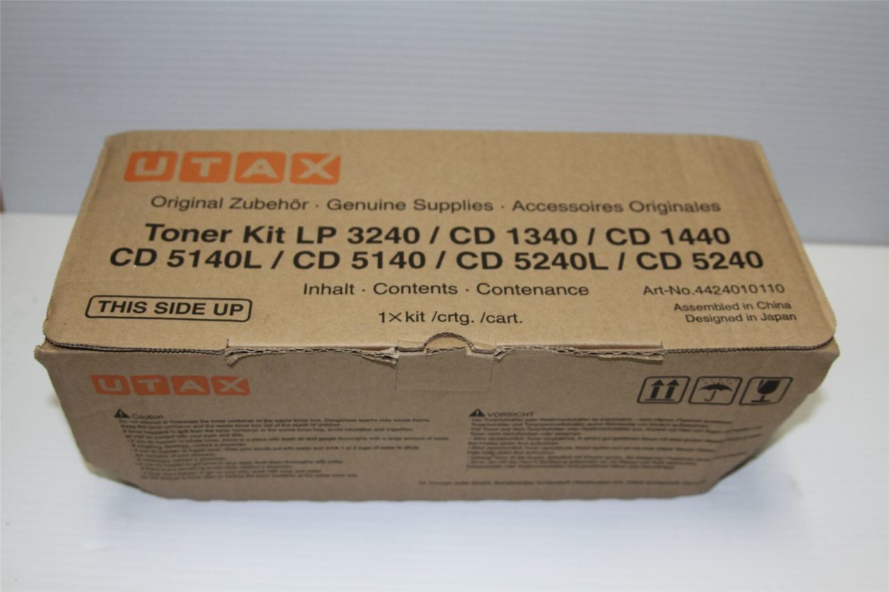 Utax CD-1340/1440/5140/5240/LP-3240/4240/5240 Orjinal Siyah Toner 4424010110
