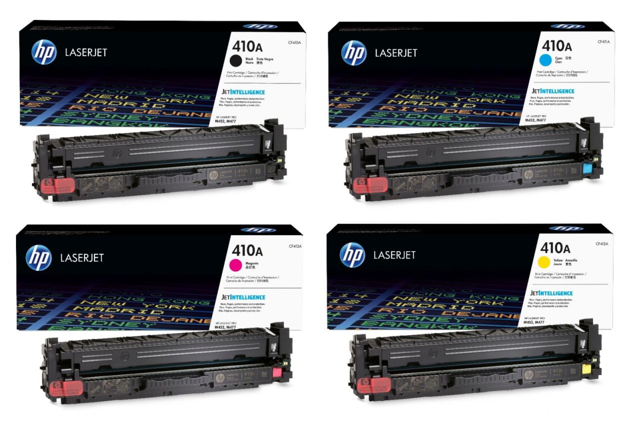 Hp 410A-CF410A-CF411A-CF412A-CF413A Orjinal 4 Renk Toner Paketi