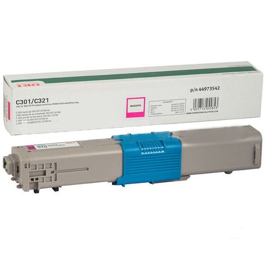 Oki C301 Kırmızı Orjinal Toner 44973542