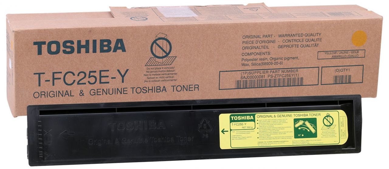 Toshiba T-FC25E-Y Orjinal Sarı Fotokopi Toneri