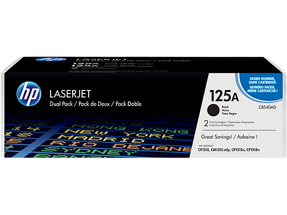 Hp Color Laserjet CP1515n Orjinal Siyah Toner İkili Paket CB540AD