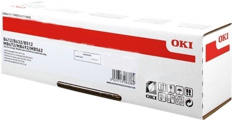 Oki B412 / B432 / B512 Orjinal Siyah Toner 45807121