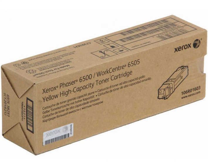 Xerox Phaser 106R01603- 6500 / 6505 Orjinal Sarı Yüksek Kapasiteli Toner