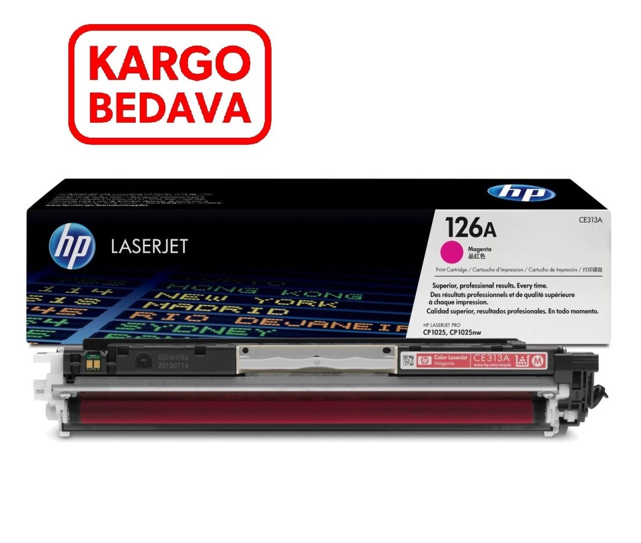 Hp Color Laserjet Pro 175a Orjinal Kırmızı Toner CE313A