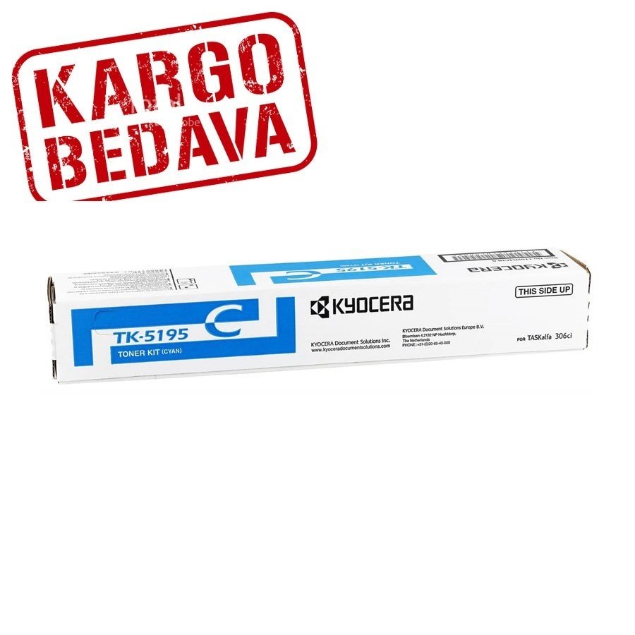Kyocera TK-5195C 306Cİ Orjinal Mavi Fotokopi Toneri