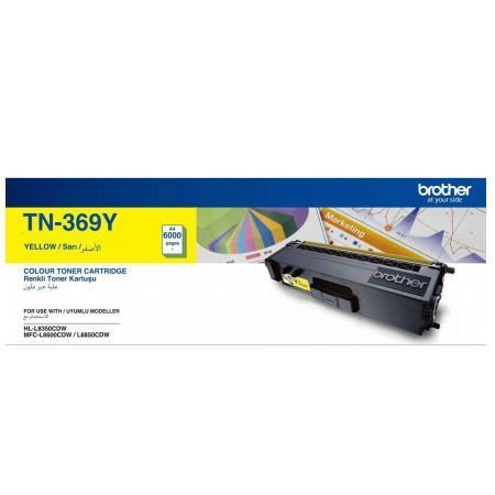Brother TN-369 Orjinal Sarı Yüksek Kapasiteli Toner