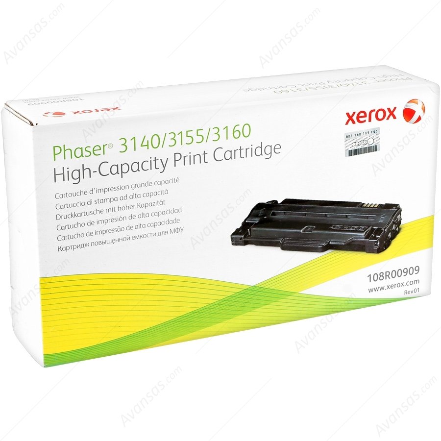 Xerox Phaser 108R00909 Orjinal Siyah Toner 3140 / 3155 / 3160