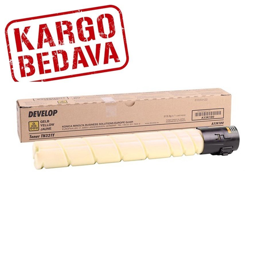 Develop İneo +224 / +284 / +364 Orjinal Sarı Fotokopi Toneri A33K2D0