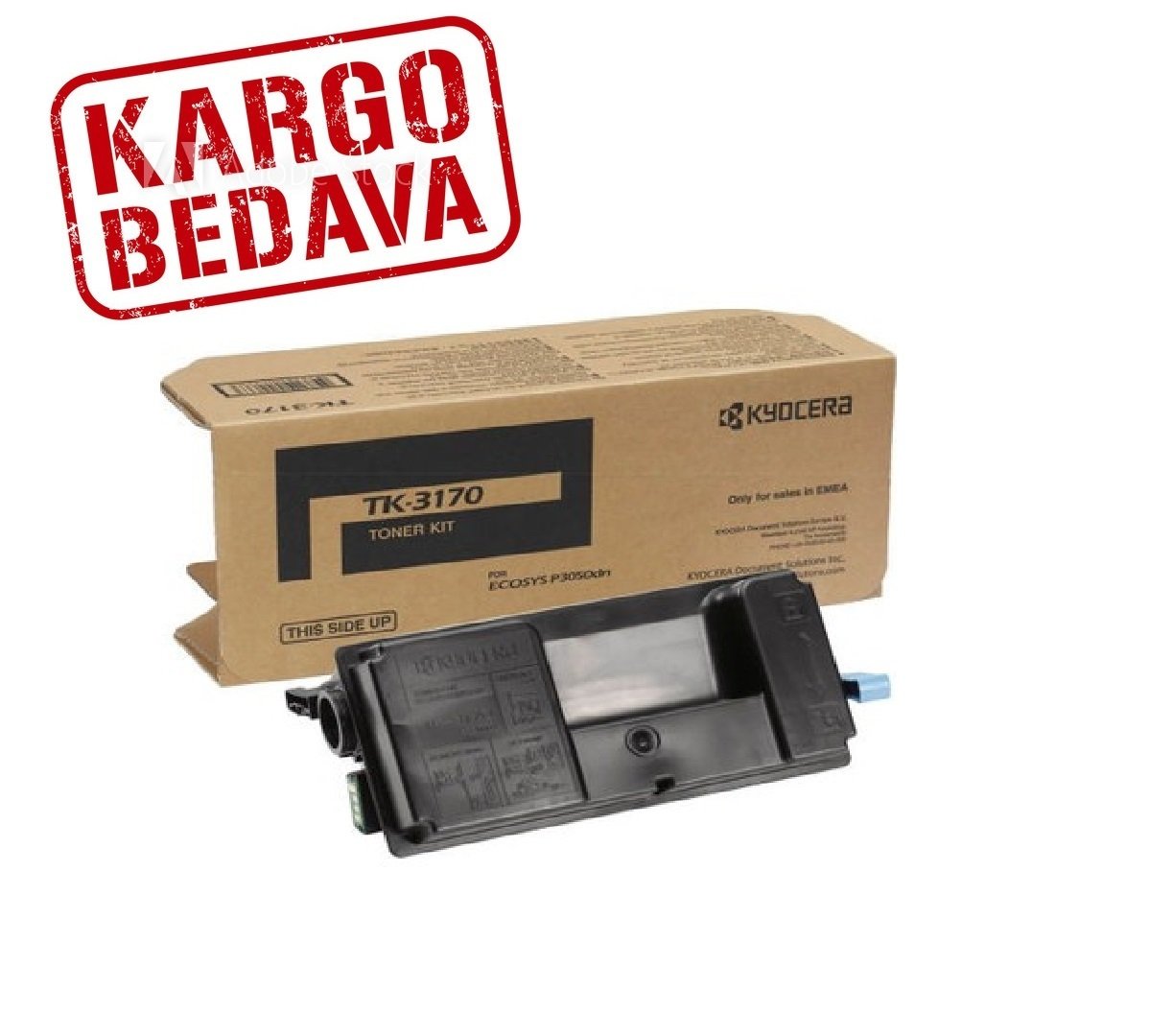 Kyocera Mita Ecosys P3055DN Orjinal Siyah Fotokopi Toneri TK-3170