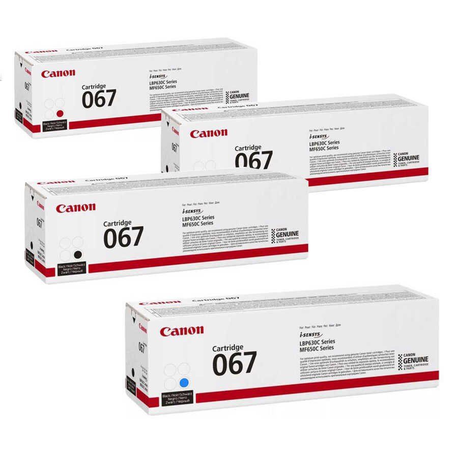 Canon i-Sensys LBP-633Cdw Orjinal Siyah-Mavi-Sarı-Kırmızı Fotokopi Toneri Takımı 4 RENK CRG-067