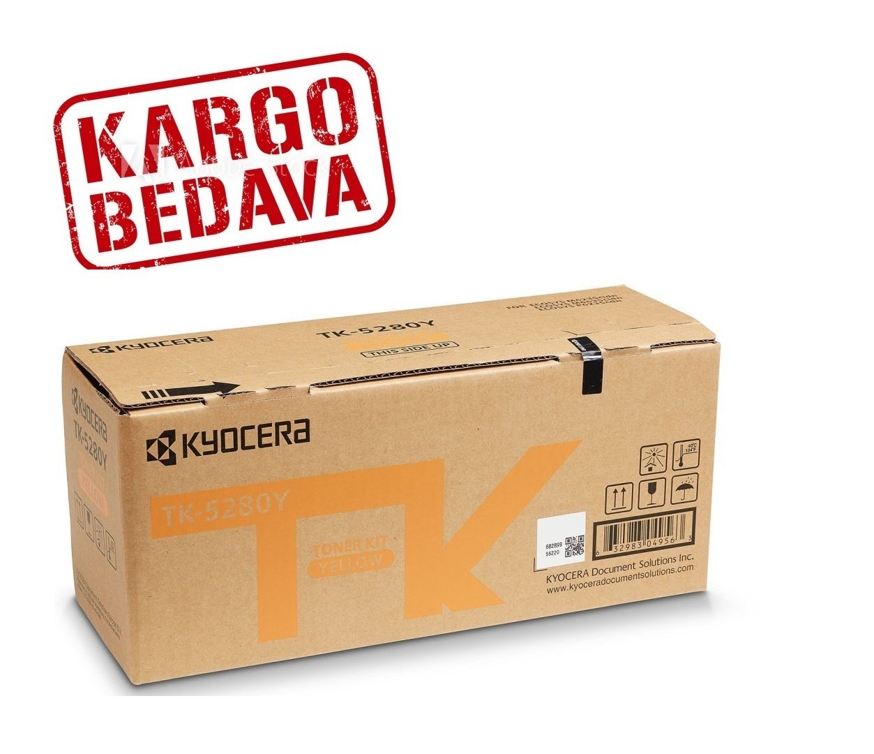 Kyocera Mita Ecosys M6635cidn / P6235cdn Orjinal Sarı Fotokopi Toneri TK-5280