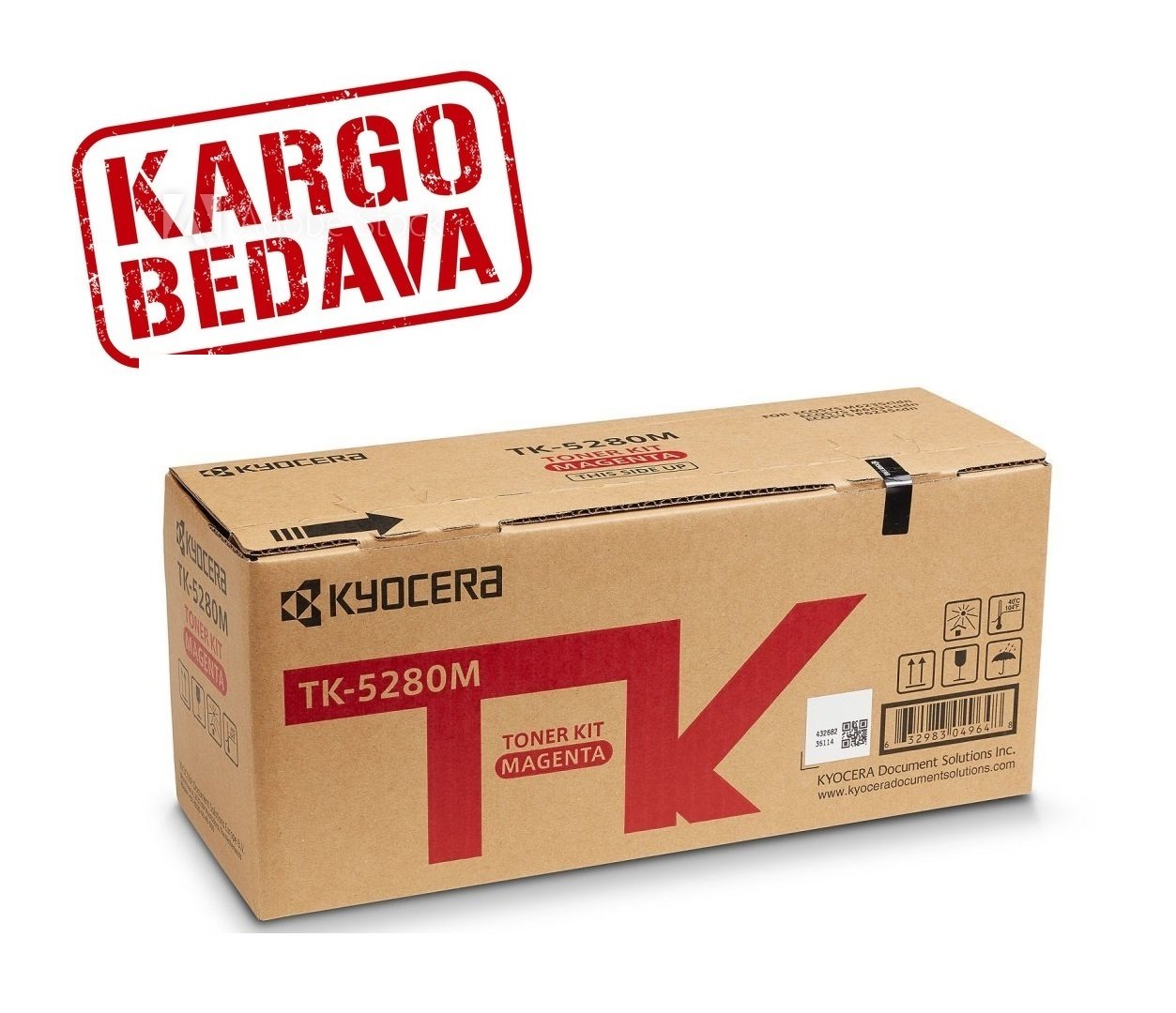 Kyocera Mita TK-5280 / Ecosys M6235cidn Orjinal Kırmızı Fotokopi Toneri