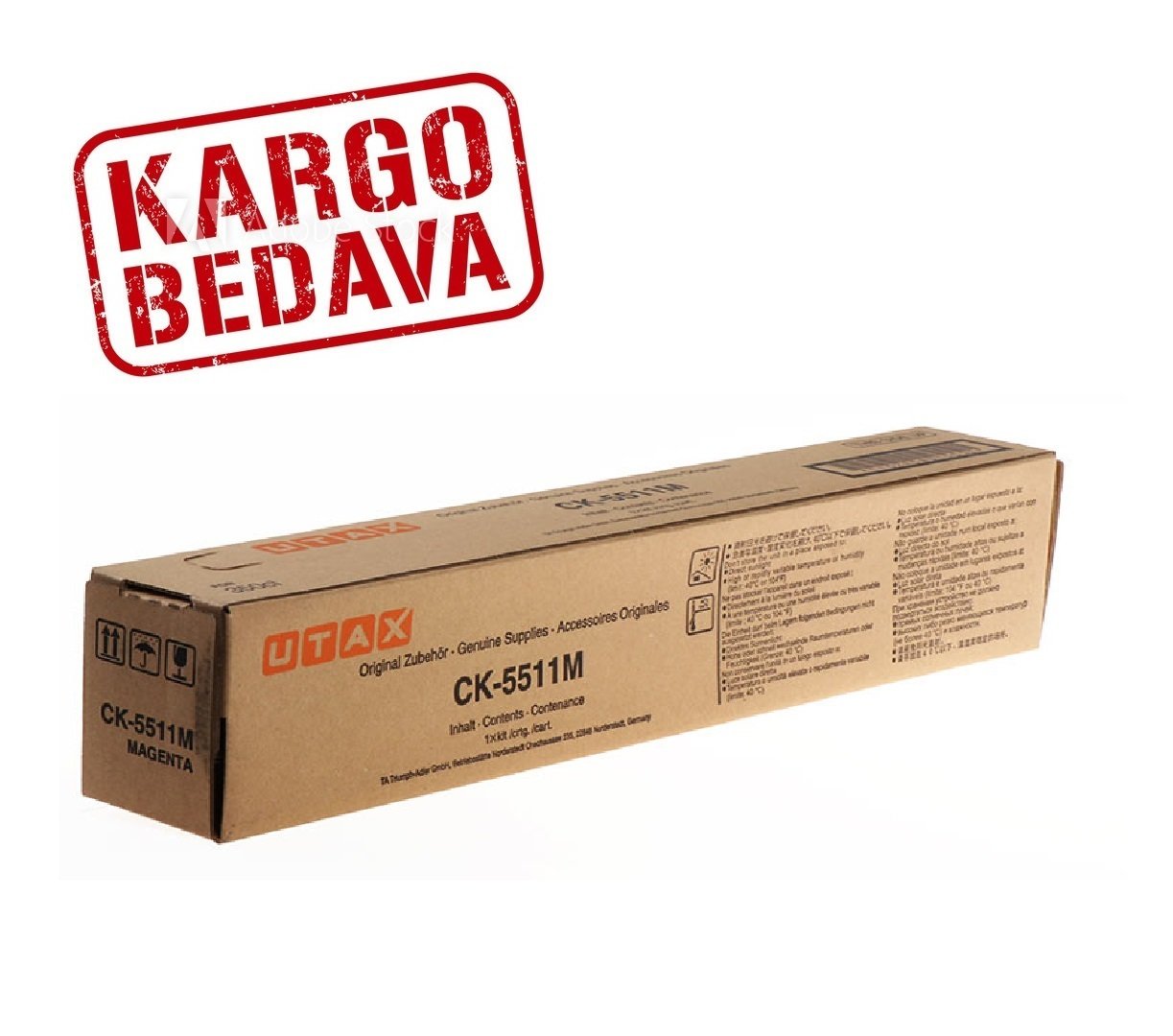 Utax 350ci / 400ci Orjinal Kırmızı Fotokopi Toneri (1T02R5BUT0)