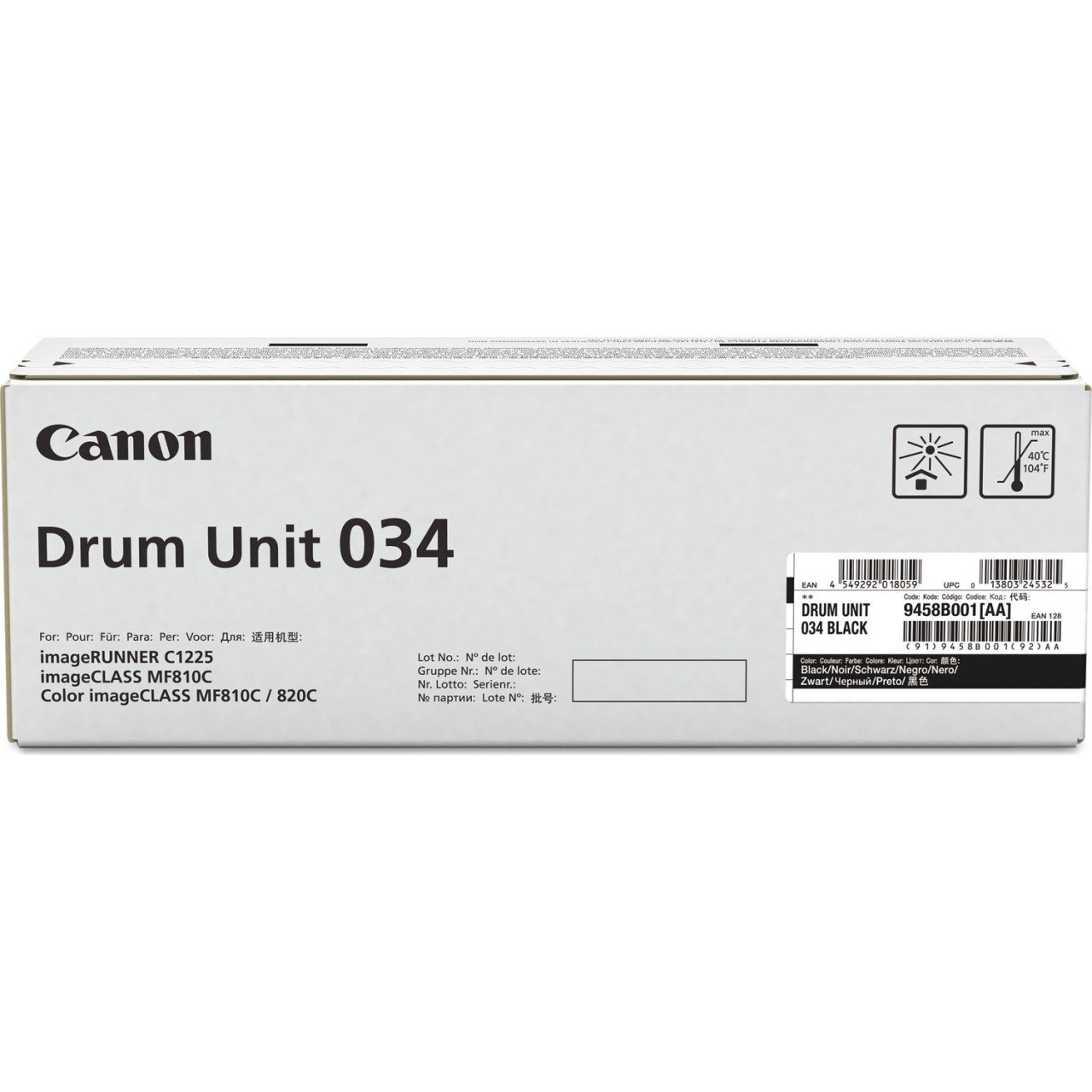 Canon C-EXV 034 Orjinal Siyah Fotokopi Drum Ünitesi / 9458B001AA