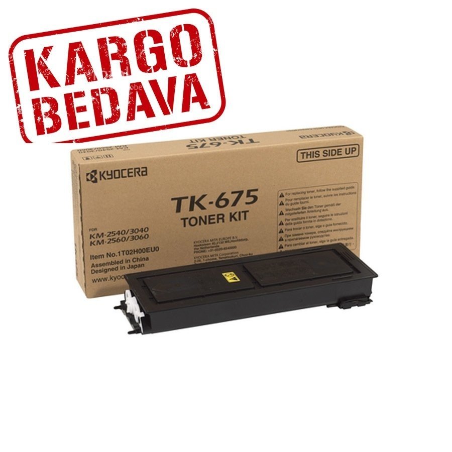 Kyocera Mita KM-2540 / KM-2560 Orjinal Siyah Fotokopi Toneri TK-675