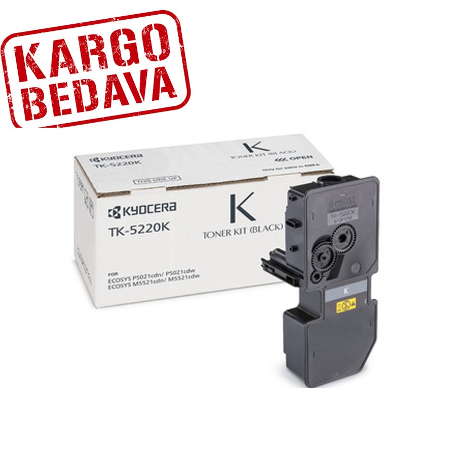 Kyocera Mita Ecosys P5021 cdn / M5521 cdn Orjinal Siyah Fotokopi Toneri TK-5220
