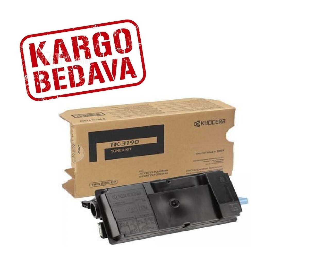 Kyocera Mita ECOSYS P3055DN Orjinal Siyah Fotokopi Toneri TK-3190
