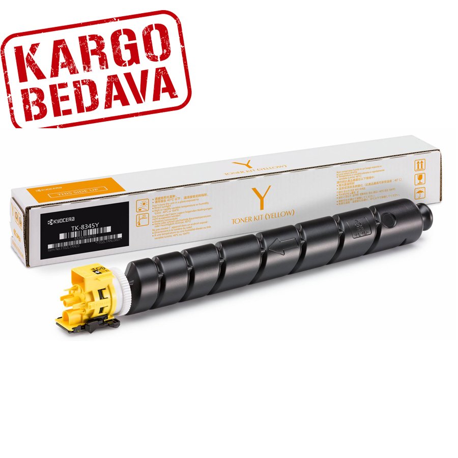 Kyocera Mita TK-8345 Orjinal Sarı Fotokopi Toneri
